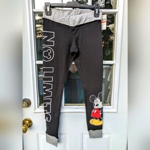 NWT Limited Edition XS Disney "No Limits" Mickey Mouse Black Spandex Leg…